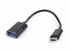 Gembird adaptér OTG USB 2.0 (F) / USB-C (M), kabel 0,2m), blistr