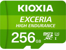 SDXC 256GB micro Kioxia EXCERIA HIGH ENDURANCE M303E, UHS-I (U3) V30 (100MB/s) Class 10 + adaptér