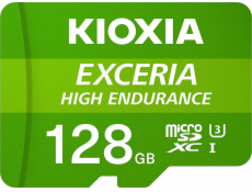 SDXC 128GB micro Kioxia EXCERIA HIGH ENDURANCE M303E, UHS-I (U3) V30 (100MB/s) Class 10 + adaptér