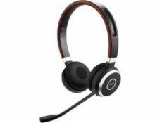 Jabra Evolve 65 SE/Stereo/BT/Bezdrát/MS/Černá-červená