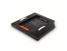 AXAGON RSS-CD09 rámeček pro 2.5  SSD/HDD do DVD slotu, 9.5 mm, LED, hliník