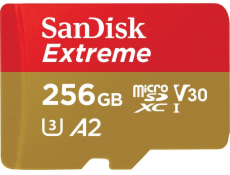 SanDisk microSDXC          256GB Extreme A2 C10 V30 UHS-I U3