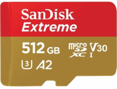 SanDisk microSDXC 512GB Extreme A2 C10 V30 UHS-I U3