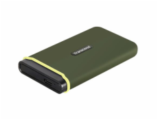 Transcend ESD380C 1TB USB 3.2 Gen 2x2 (USB-C) Externí Anti-Shock SSD disk (3D TLC), 2000MB/R, 2000MB/W, armádní zelená