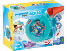 70636 1.2.3 AQUA Wasserwirbelrad mit Babyhai, Konstruktionsspielzeug