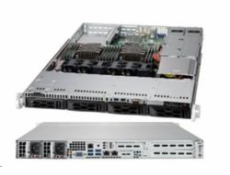 SUPERMICRO 1U chassis 4x 3,5/2.5  HS SAS/SATA, 2x500W (80PLUS Platinum), WIO, X11