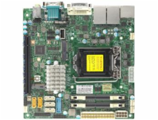 SUPERMICRO MB E3-1585v5, C236, 2xSO-DIMM DDR4 ECC, 4xSATA3, PCIe 3.0 x16, 1xM.2, DVI-A, 4x LAN, IPMI