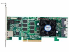 ARECA Tri-mode RAID card 16-port (2x SFF-8654) 8GB DDR4, PCIe4.0 x8 Card, LP