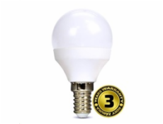 Solight LED žárovka, miniglobe, 6W, E14, 4000K, 510lm, bílé provedení - WZ417-1