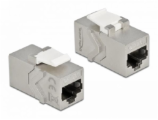 Delock Keystone Modul RJ45 jack na RJ45 jack Cat.6A 90° pravoúhlý