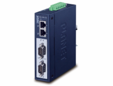 PLANET MODBUS průmyslová brána RS-232/422/485 na IP, 2x COM, 100Base-TX, RTU/ACSII, -40až+75°C, 12-48VDC, IP30