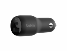 Belkin 37W Duální Power Delivery PPS nabíječka do auta - 25W USB-C & 12W USB-A, černá