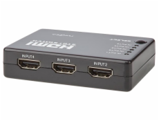 NEDIS HDMI přepínač/ 5x HDMI vstup/ 1x HDMI výstup/ 1080p/ ABS/ antracit/ box