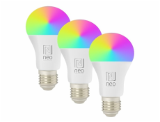 IMMAX NEO SMART sada 3x žárovka LED E27 11W RGB+CCT barevná a bílá, stmívatelná, Zigbee, TUYA