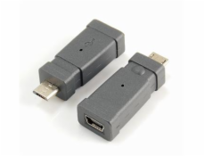 PremiumCord USB redukce Mini 5 PIN/female - Micro USB/male