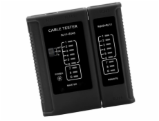 Tester UTP WS468BK,  RJ45, RJ11, STP, Cat5e, Cat7, celočerný