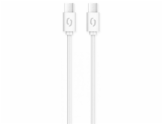 Datový kabel ALIGATOR POWER 3A, USB-C/USB-C, 1m bílý