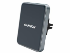 CANYON držák telefonu do ventilace auta MegaFix CA-15, Qi, magnetický, wireless nabíjení, PD 15W, USB-C