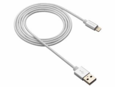 CANYON nabíjecí kabel Lightning MFI-3. opletený, Apple certifikát, délka 1m, perleťově bílá