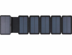 Sandberg Solar 6-Panel Powerbank 20000, solární nabíječka, černá