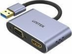 UNITEK ADAPTER USB-A - HDMI a VGA FULL HD M/F