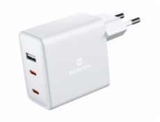 SÍŤ.ADAP.GaN 2x USB-C+1xUSB 70W SWISSTEN