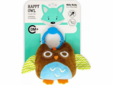 Milly Mally Plyšový přívěsek Owl brown