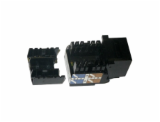 XtendLan Keystone jack RJ45 narážecí, Cat6, UTP černý