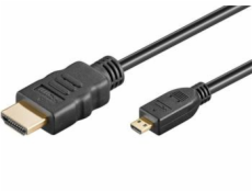 PremiumCord Kabel HDMI A - HDMI micro D, 1m