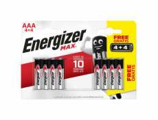 Baterie Energizer MAX AAA/R03, Blistr(4+4)