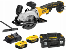 DEWALT DCS571P2 portable circular saw 115 mm 2x XR 18V 5Ah T-STAK II Black Yellow