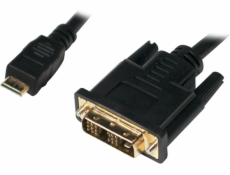 LogiLink HDMI Mini - DVI-D kábel 2m čierny (CHM004)