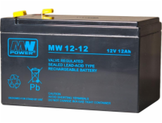 MPL MW POWER MW 12-12 UPS battery Lead-acid accumulator AGM Maintenance-free 12 V 12 Ah Black