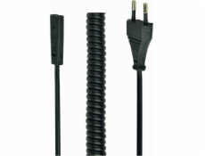 Kabel zasilający Gembird GEMBIRD PC-C1-VDE-1.8M Power curled cord C1 2 x 0.75 sq.mm VDE approved 1.8 m