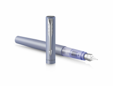 Parker Vector XL Metallic Silver Blue C.C. Fountain Pen M