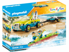 Playmobil Strandauto mit Kanuanhänger