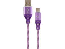 Gembird CC-USB2B-AMCM-2M-PW USB cable USB 2.0 USB A USB C Violet  White