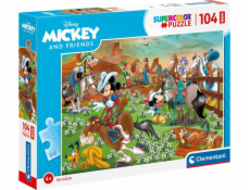 Puzzle 104 elementy Maxi - Myszka Miki aj Przyjaciele