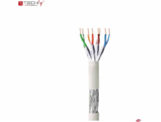 Techly Kabel instalacyjny TechlyPro skrętka Cat6 S/FTP drut, CCA, 305m szary