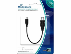 Adaptér USB MediaRange microUSB - USB Czarny (MRCS168)