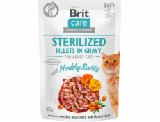 Brit Brit Care Cat Pouch Sterilised - filety z kurczakiem w sosie, mokra karma dla kota, saszetka 85g uniwersalny