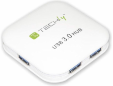 TECHLY HUB USB 3.0 Super-Speed ??4 Ports, biele IUSB3-HUB4-WH