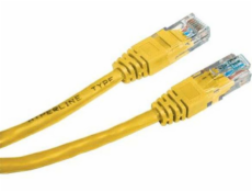 Patchcord, UTP, Cat.6, netienený, 0,5m, žltý