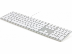 Matias Keyboard FK318B-UK Wired Silver &amp; White UK (FK318B-UK)