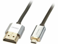 Lindy HDMI Micro - HDMI kabel 0,5m stříbrný (41680)