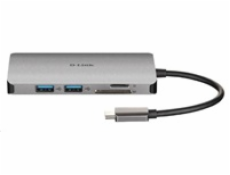 D-Link 8-in-1 USB-C Hub with HDMI/Ethernet/Card Reader/Power Delivery