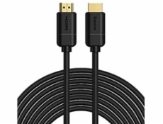 Kábel HDMI 2.1 radu High Definition, 8K 60Hz, 3D, HDR, 48Gbps, 2m (čierny)