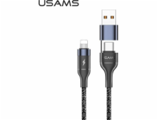 Usams USB kabel USAMS U31 USB-C / USB to lightning kabel 30W PD Fast Charge černá / černá SJ404USB01 (US-SJ404)