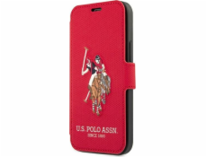 US Polo ASSN US Polo USFLBKP12SPUGFLRE iPhone 12 mini 5,4 červená / červená kniha Polo Embroidery Collection