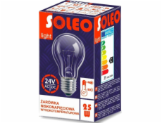 Helios Vysokoteplotná žiarovka 24V 25W E27/27Al A55CL 1CT/100 1000h Soleo WST-2658